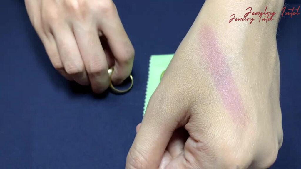 check results for gold test with makeup