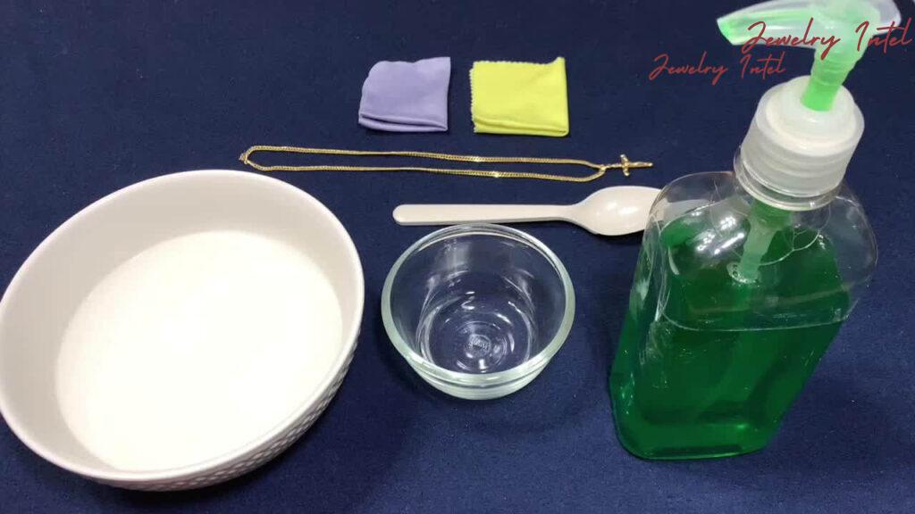 items needed to clean gold vermeil jewelry