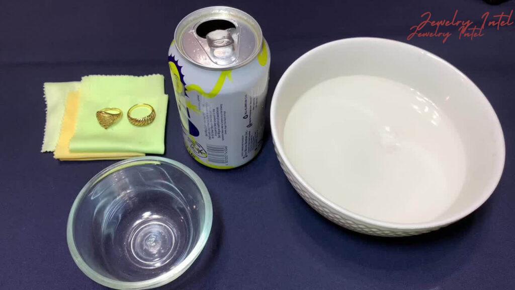 items needed to clean gold with beer