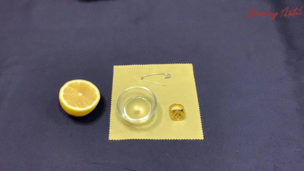 items needed to test gold at home with lemon