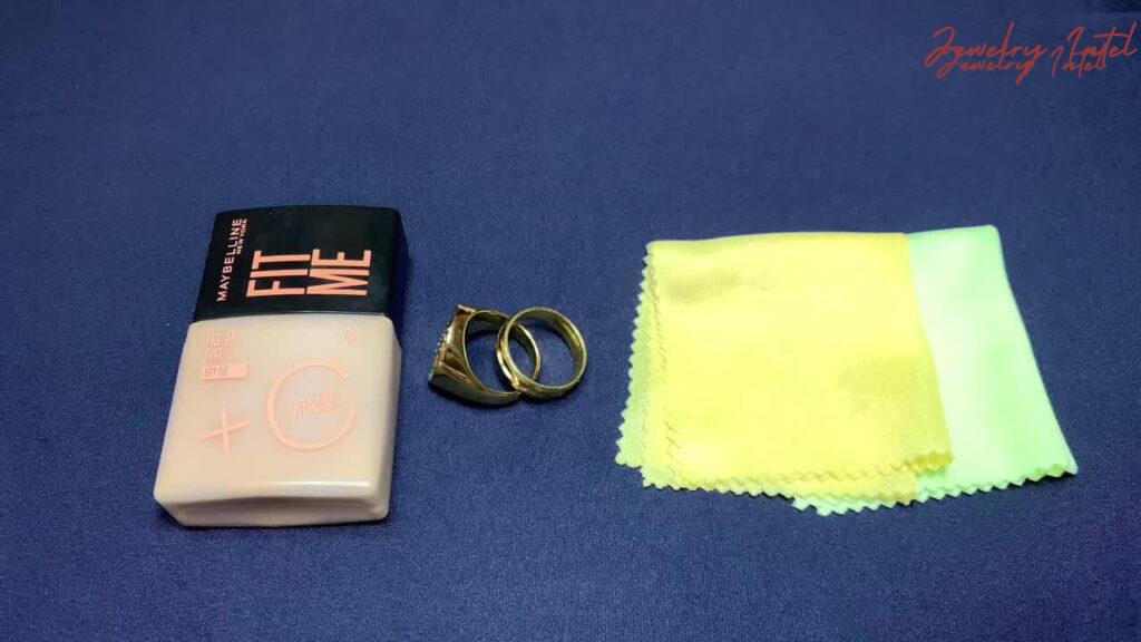 items needed to test gold using makeup