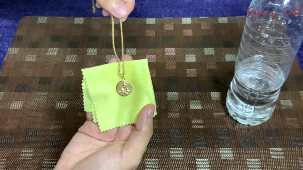 pat dry with a cloth