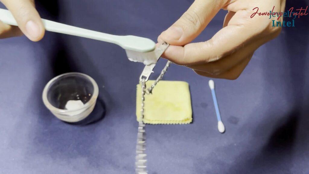 scrub silver with toothpaste to clean