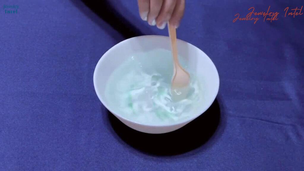 stir to make a soapy solution