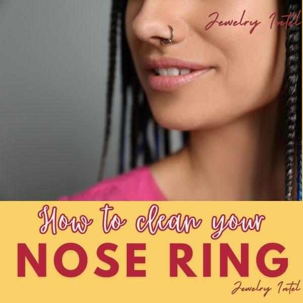 How to clean a nose ring while you are wearing it